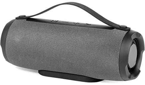 Intempo EE6959GRYSTKUK WDS385 Bluetooth Fabric Speaker, Wireless Connection, Up To 26 Hours Play Time, USB Cable Included, Portable Premium Fabric Finish, Rechargeable Battery, Stereo Sound, Grey