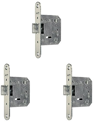AYR Picaporte unificado 801-50 acabado níquel satinado (Paquete de 3)