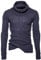 BOTCAM Herren-Pullover mit Rollkragen, Ärmel, schmaler Pullover, lang, Herren-Pullover Mantel Schaffell Herren (Dark Gray, XL)