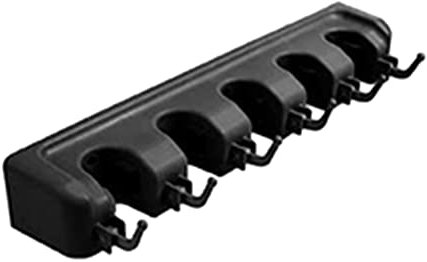 Sknrlko Mop and Holder Wall Mount Heavy Duty Broom Holder Home Garden Garage and Storage Room Tool Organizer Black