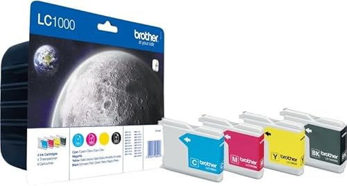 Brother Sparpaket Original Tintenpatronen LC1000, LC-1000 schwarz/Cyan/Magenta/gelb