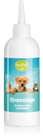 Sanct Bernhard tierlieb Ohrenreiniger für Hunde, Katzen & Kleintiere | Milde, schonende Reinigungslösung | 250ml