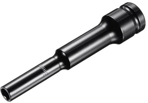 TA-VIGOR Deep Impact Socket, 1/4 Inch Drive by 8mm Deep Impact Socket, Heat-Treated CR-V Steel 8mm Socket, 1/2 Drive 6-Point Socket for Home Car Repair