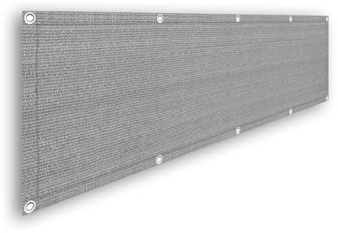 SXEVZOO Brise Vue pour Balcon, Hauteur 60cm/70cm Couverture de Clôture de Garde-Corps, Résistant aux Intempéries HDPE Pare-Soleil pour Extérieur Patio et Jardin (Color : Grey, Size : 60x430cm)