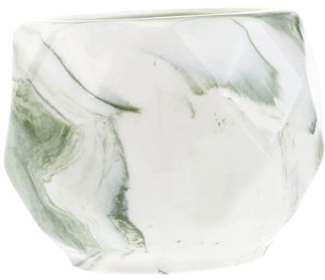 BESPORTBLE 1 Pc Jardinière en Céramique Ornements De Fleurs Blanc Jardinières en Céramique Pot Décorations De Maison Lumineuse pour La Maison Mini Décor Brillant à Bureau Ménage