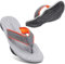 ChayChax Herren Flip Flops Weiche Zehentrenner Outdoor Sports Beach Sandalen rutschfest Pool Badelatschen Pantoffeln,Grau-Orange,43 EU