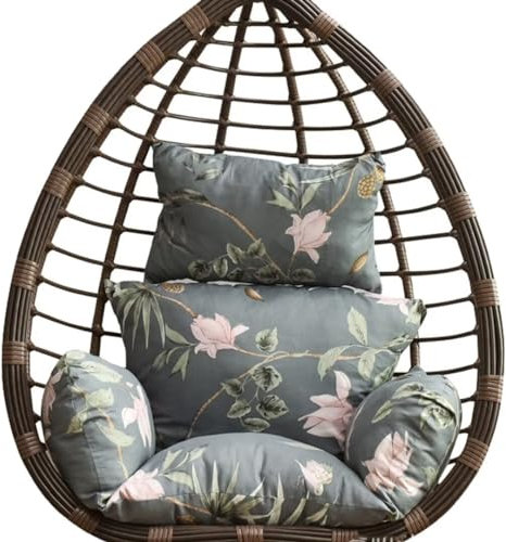 Hängesessel Kissen, Hängekorb Kissen, Schaukel Korb Kissen, Polster für Polyrattan/Rattan Hängeschaukel, Hängekorb, Schaukel Korb, Hängeschaukel, Hängestuhl, Gartenschaukel, D