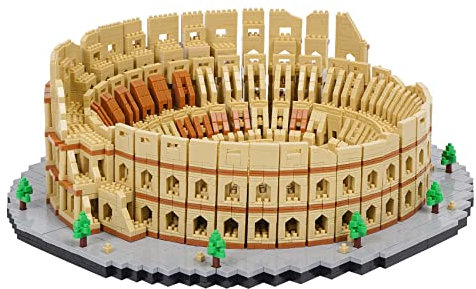 LULUFUN Baustein-Set,Römisches Kolosseum Architektur Modell Blocks Kit, Sammler Modell Sets zu Bauen, Spielzeug Geschenke für Kinder und Erwachsene 5594pcs