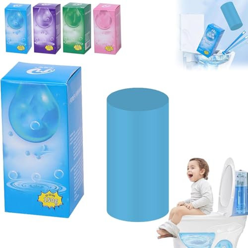 Bâton de nettoyage concentré détartrant pour cuvette de toilette (bleu)
