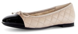 Gabor Damen Klassische Ballerinas, Frauen Flats,Slip-ons,klassisch elegant,Ballerinen,Halbschuhe,Sommerschuhe,New Rose/schwarz,37 EU / 4 UK