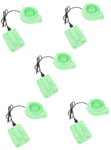 5 Sätze Aufblasbare Puppenpumpe Mini-Luftpumpe für Schlauchboote Düsengebläse Buster Jet Mini gebläse Luftkühler Mini-Gebläse für den Außenbereich Mini-Gebläse für Kleidung Plastik Toyvian