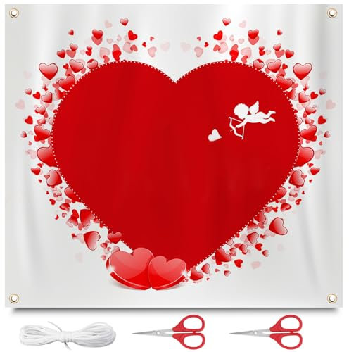 Hochzeitsherz zum Ausschneiden,dellyy Herz zum Ausschneiden Hochzeit,Hochzeitsspiele für das Brautpaar,hochzeitsdeko,Herz zum Ausschneiden Hochzeit Geschenke,Standesamt deko