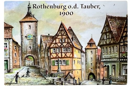 Kühlschrank-Magnet Rothenburg o.d. Tauber um 1900, Deutschland | Germany Bayern Souvenir, Magnete für Kinder, Kühlschrankmagnet, Magnetisches Design, Valdeig, P