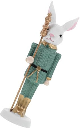 OSALADI Osterhasen Dekorationen Hasen Figuren Ostern Nussknacker Figuren Harz Ostern Kaninchen Statue Für Frühlingsfeiertagendekoration