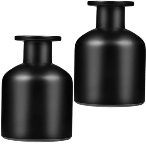 minkissy 2pcs Essential Oil Diffuser Bottle Glass Diffuser Aromatherapy Volatile Bottles Refillable Containers