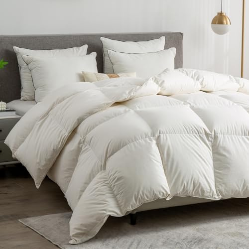 BPC Luxuriöse daunendecke 135x200，100% Bio-Baumwolle Winter daunen bettdecke 135x200 cm, Ultra-Soft Hotel Kollektion winterdecke 135x200 daunen, Öko-Tex und RDS