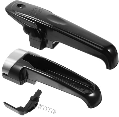 ULTECHNOVO Manico per Pentola Pressione in Plastica Nera Design Ergonomico e Impugnatura Staccabile per Sostituzione Facile e Uso in Cucina