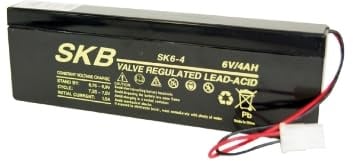 Batteria al piombo skb 6v 4ah sk6-4 con connettore tipo beghelli