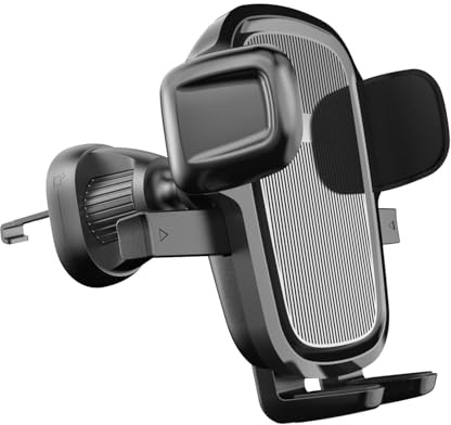 new net - Car Holder Smartphone con Gancio a Vite e Rotazione 360 Gradi, compatibile con iPhone 17 16 15 14 Pro Max Plus, Porta Cellulare Universale con Protezione in Silicone Antigraffio