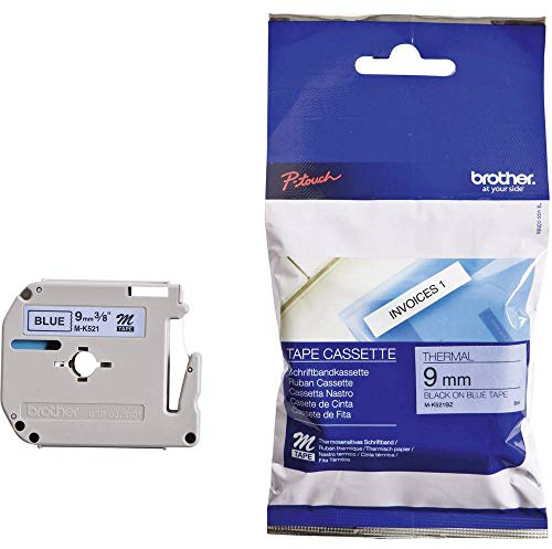Brother Beschriftungsband Schwarz für P-Touch 110, M95, P-Touch 85, P-Touch 55, P-Touch 65, P-Touch 75, BB 4, P-Touch