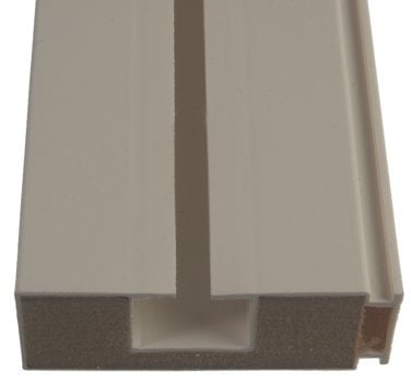 Liedeco Vorhangschiene mit Holzkern, Gardinenschiene 120 cm 1-läufig