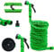 Grafner Flexischlauch Basic, 15 Meter, mit Multifunktionsbrause, stabiler Latexkern, KEIN PLATZEN, massive Ausführung, grün flexibler Gartenschlauch flexi Schlauch dehnbar