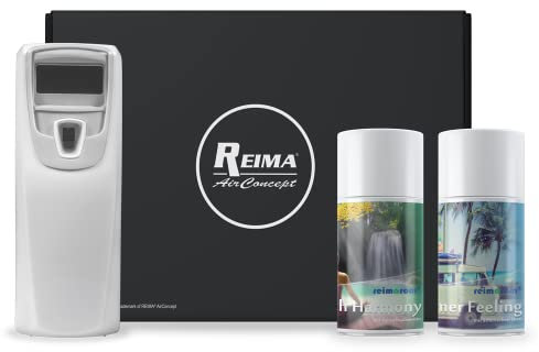 Duftspender Starter Set Enjoy | incl. Raumsprays Smooth Harmony und Summer Feeling | Raumdüfte von REIMA | mit Geruchsabsorber | Farbe: Business