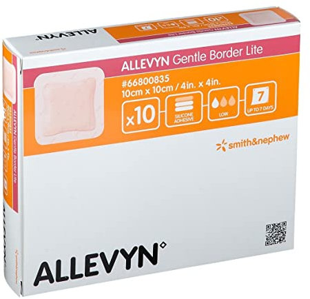 Smith & Nephew Pansement Hydro Cellulaire Siliconé Extra-Mince 10 x 10 cm Pack de 10