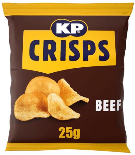 KP Beef Crisps 25g, Case of 48
