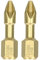 Draak 2x PH2 Pozi 25mm Titanium Impact Screwdriver Bits Pozidriv Compatible with Dewalt Milwaukee Bosch Makita and Others POZI Heavy Duty