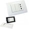 Presa Elettrica da Muro 503 Incasso con 2 Interruttori e 1 Presa Bipasso, Multipresa da Incasso Prese Elettriche con Placca Perfetta per Molteplici Utilizzi, Casa, Ufficio