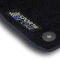 Bär-AfC Auto Fußmatten Sport Line passend für Seat Leon 5F + Cupra 2012-2020, Autoteppiche Nadelvlies Schwarz, Bandeinfassung mit Blauer Ziernaht, Stick Blau & Grau, Set 4-teilig, SE08492n