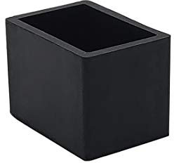 Flyshop Lot de 8 Embouts de Pieds de Chaise rectangulaires antidérapants en Caoutchouc pour protéger Le Sol des Meubles et des Tables 20 x 30 mm, 13/16 x 1-3/16, Noir