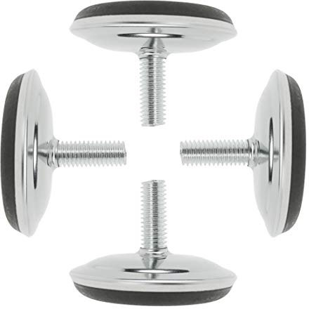 sourcing map M8 x 20 x 50mm Pieds de Nivellement Réglables à Visser 4 Pcs pour Meubles, pour Machines Industrielles, Armoires, Pieds de Chaise