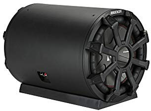 Kicker 10-Inch 4-Ohm Weatherproof CompR Subwoofer Tube - Mono, Wired, Bluetooth, 400W, ABS, Mountable, Limited Warranty