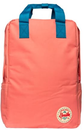 Smile - Mochila para portátil y tablet hasta 15 y 16 pulgadas Penny con salida para auriculares Rosa Coral