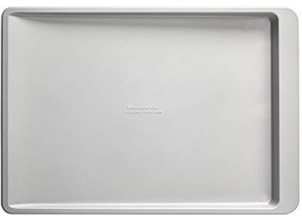 KitchenAid - Contenitore per biscotti antiaderente, 13 x 45,7 cm, colore: Argento