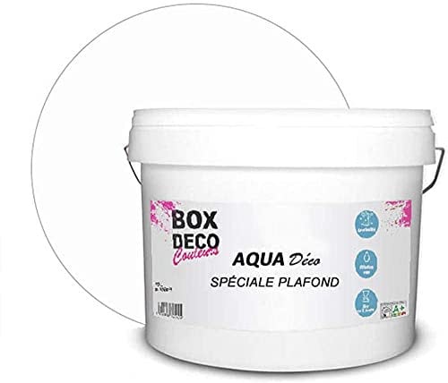Peinture spéciale plafond acrylique blanc aspect mat Aqua Déco - 10L