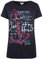 SOCCX Damen T-Shirt mit Pailletten-Artwork
