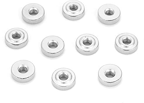 10/5/2/1 x Rändelmutter M3 M4 M5 M6 M8 M10 Nurled Daumenmuttern aus Kohlenstoffstahl (M4 (10 Stück))