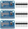 ALMOCN 16 Bit 16 Byte 4 Kanal I2C IIC Analog-Digital-ADC PGA Konverter mit programmierbarem Verstärker, hohe Präzision, ADC Konverter, Entwicklungsplatine für Arduino Raspberry Pi
