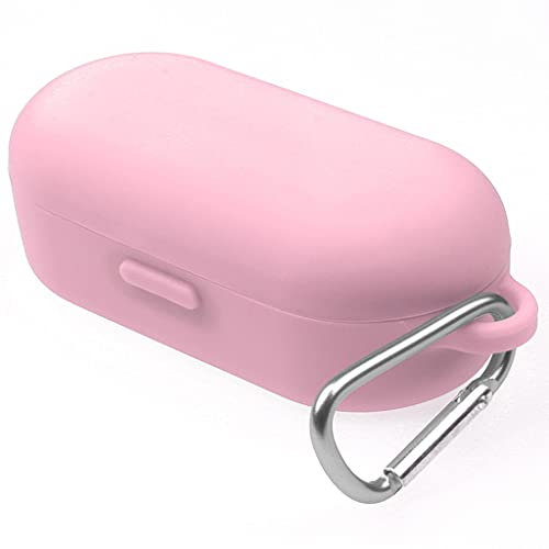 Silicone Case for Bose Sport Earbuds, Anti-Fall Shockproof Protective Cover with Keychain (Pink)