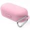 Silicone Case for Bose Sport Earbuds, Anti-Fall Shockproof Protective Cover with Keychain (Pink)