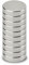 MAUL Neodym Magnet Ø 12 x 3 mm (10er Pack) | Magnete für einen vielseitigen Einsatz | Magnet rund mit elegantem und modernem Design | Magnete stark für Magnetboard, Magnetband | Silber