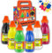 Cléopâtre 6er-Set Gouache Nefertari, Grundfarben Deckende Farbe, mehrfach verwendbar, Kunststoff, 6x250ml, 6 stück