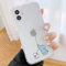 Tybiky Hülle für iPhone 13 Mini Hüllen Case Kreatives Kleiner Elefant Muster Luftkissen Schutzhülle Silikon Airbag Handyhülle Bumper Chic Bling Kratzfest Cover für Apple iPhone 13 Mini, Linie Ziehen