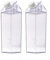 GTGX HK Milchwasserflasche Kunststoff Klarheit Pitcher Jug Transparente Becher Leckdichte Kreative Getränk Carafe, 2 Packung (Color : 500ml)