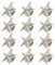 Milisten 12 Stück Stern-Anstecknadel Anstecknadel Stern Pullover Brosche Jacke Pin Dekoration