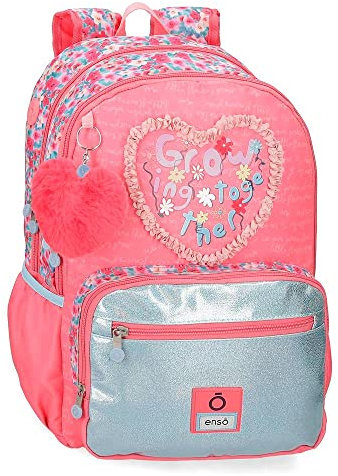 Enso Together Growing Schulrucksack, Doppelfach, Rosa, 32 x 42 x 13 cm, Polyester, 23,94 l
