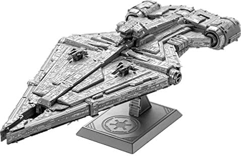 Metal Earth Fascinations ICX233 Metallbausätze - Star Wars Imperial Light Cruiser, lasergeschnittener 3D-Konstruktionsbausatz, 3D Metall Puzzle, DIY Modellbausatz mit 2 Metallplatinen, ab 14 Jahre